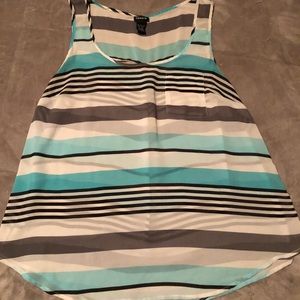 Torrid striped sheer tank